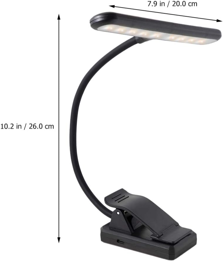 Milisten Professional Musician Super Bright 27 LED Music Stand Light, Clip On Orchestra Piano Lights, Infinite Levels Dimmable, Vertisile, Great for Piano, Orchestra, DJ& Craft. USB Cord Incl.