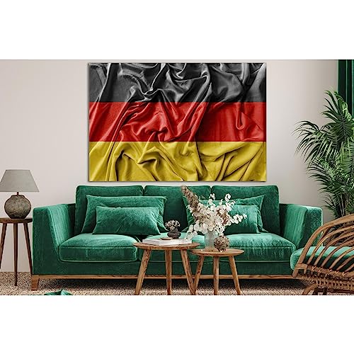 Drapeau Allemagne pour supporter et décoration intérieure toile 60x40