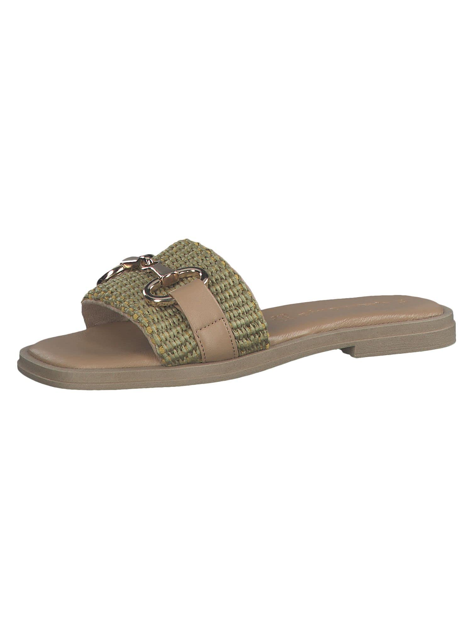 Tamaris Women's Slippers, Women's Slip-on, touchit Footbed, Olive, 7.5 UK