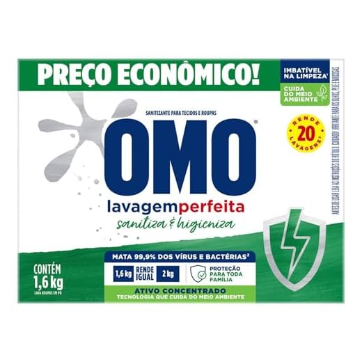 Omo Lavagem Perfeita - Sanitizante em Pó, 1.6kg