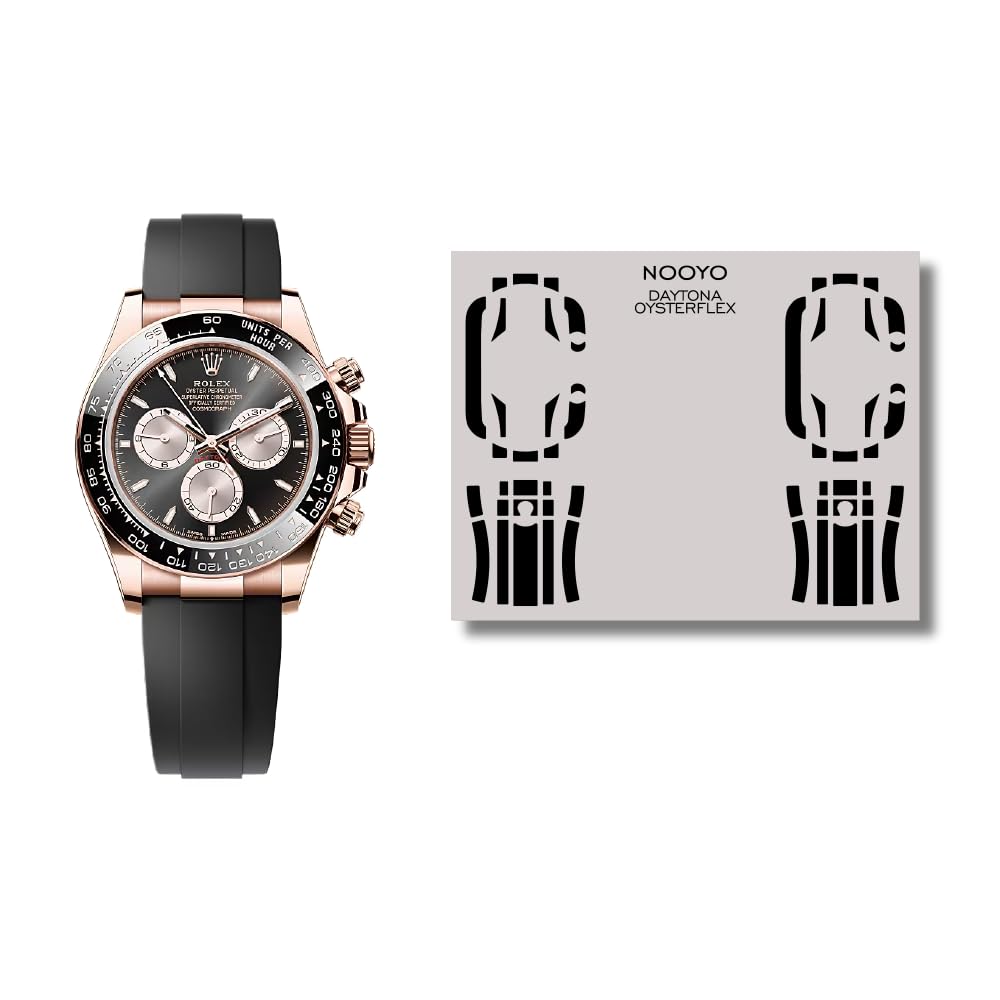 NOOYONOOYO Protective Film for Rolex Daytona 126515 Oysterflex Protection for Housing and Clasp