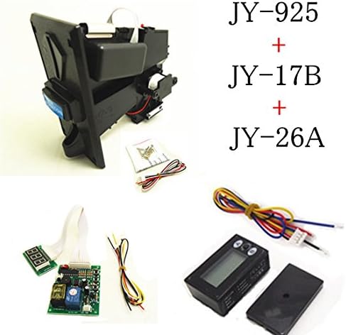 925A+17B+26A coin operated time control device for cafe kiosk, multi coin selector with timer board and reset counter