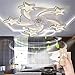 LED Deckenventilator Mit Beleuchtung Deckenleuchte Kreativität Moderne Invisible Ventilator Deckenlampe Dimmbar Mit Fernbedienung Ultra-Leise Esszimmer Schlafzimmer Wohnzimmer Kinderzimmer Fan Lampe