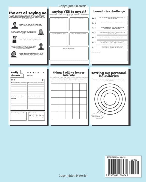 Miniatura 2 de Healthy Boundaries Workbook It's Okay to Say No To Others (And Yes To Yourself)