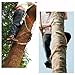 Yeoasthw 330 lbs Load Capacity Each, Tree Climbing Gear with Simple Harness, 1 Pair Adjustable Carbon Steel Tree Spikes for Outdoor Aerial Work(23.6″/60cm)