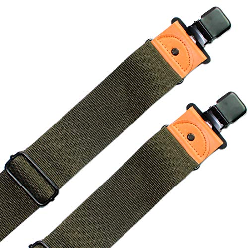 Image of MELOTOUGH Men's Suspender 2 inch Wide Partial Elastic Strap for Jeans Pants