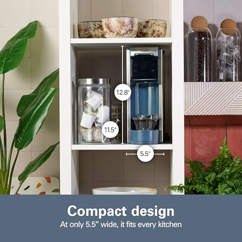 Image of Hamilton Beach FlexBrew Advanced 4-in-1 Single Serve Coffee Maker | Hot & Iced Coffee Maker | Removable 45 oz. Reservoir | Uses Pod Packs & Grounds | Fast Brewing | Kitchen Makeover Blue