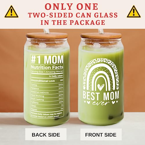 Giftsformomfromdaughtersonbirthdaymothersdaychristmasmomgiftsforwifehergiftideasformamamothergiftfornewmomsmothers16oz2sidedcanglass Urban Country Home Decor Gifts for mom from daughter son birthday mothers day christmas mom gifts for wife her gift ideas for mama mother gift for new moms mothers 16 oz 2 sided can glass urban country home decor