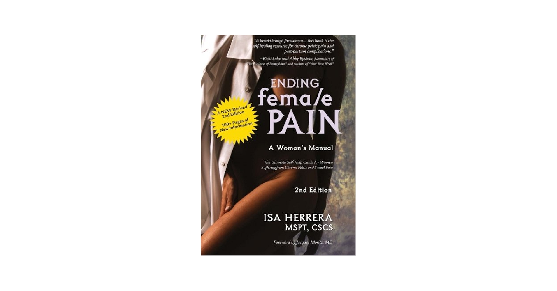 A book cover titled Ending Female Pain A Womans Manual by Isa Herrera MSPT