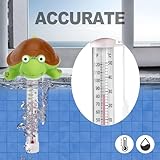 Pool Temperature Gauge - PC Material Flamingo Shape, Accurate Water Temperature Indicator, Large Display Thermal Monitor, Easy Read Floating Sensor | Backyard Swimming Pools, Spa Relaxation Corners, O - Image 5