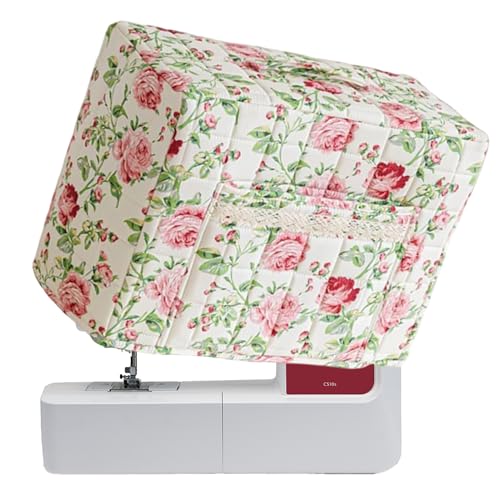 Housse de machine à coudre anti-poussière avec poche de rangement pour projets DIY
