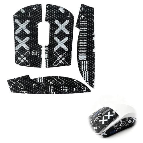Jetstream 1 Stück Mouse Grip Tape Set, Anti-Rutsch Maus-Griptape, Maus-Anti-Rutsch-Aufkleber, Gaming-Mauss Selbstklebend, kompatibel mit Logitech G Pro X Drahtlose Mauss, Schwarz