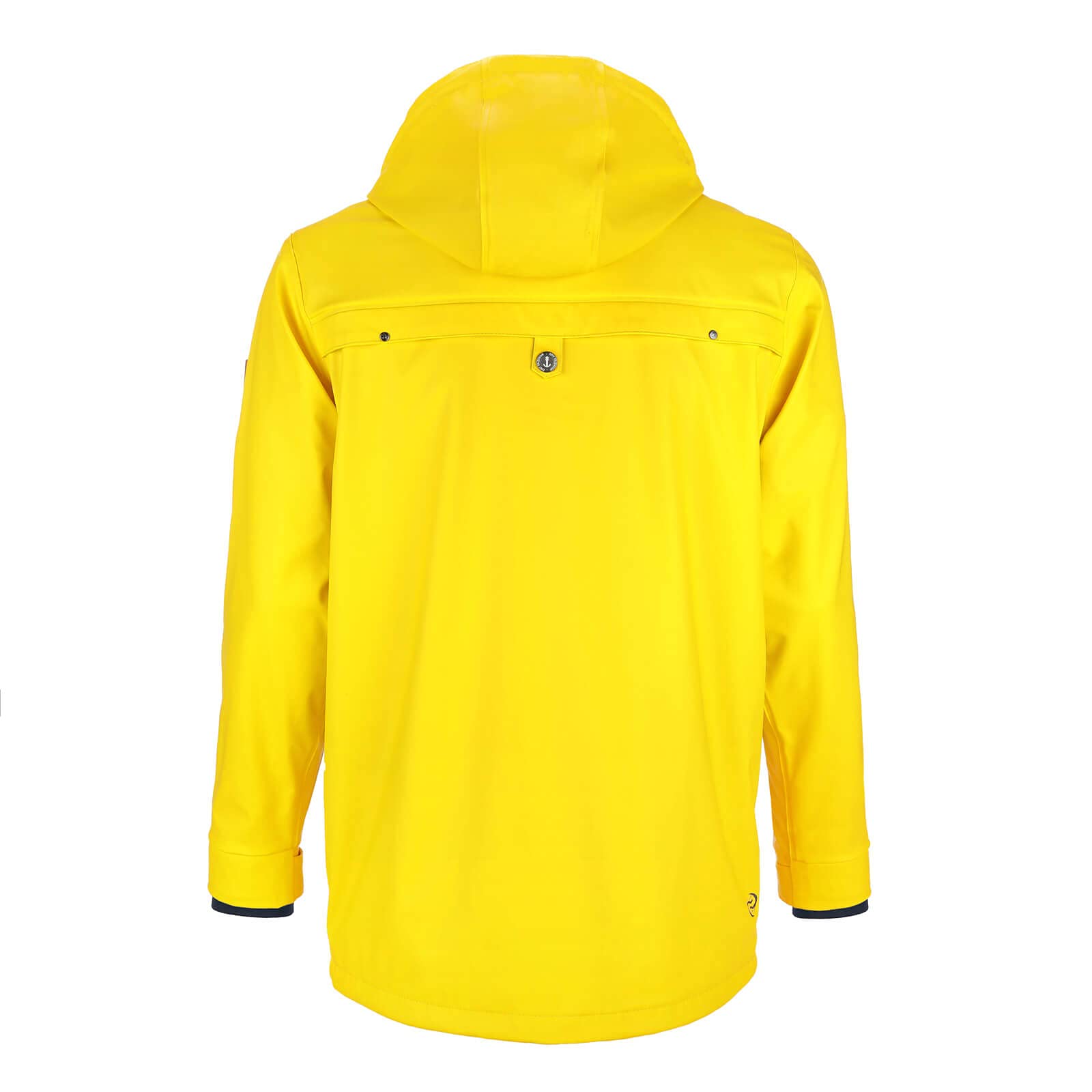 Dry Fashion Herren PU-Parka Lübeck - Regenjacke Herren Wasserdicht Winddicht Reißverschluss Outdoor Jacke Männer in Navy Größe M