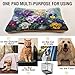 KJIZMO Flower Painting Dog Bed Mat, Soft Comfortable Warm Crate Pad with Anti-Slip Bottom, Machine Washable Pet Mattress for Pets Sleeping for Large Medium Dogs & Cats 36x24in