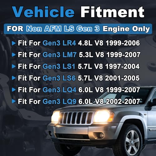 E1841P Sloppy Mechanics Stage 3 Camshaft Lifters Kit & Springs & Push Rods - Head Gaskets Fit For Chevrolet Pontiac Cadillac/GMC/HUMMER 4.8/5.3/5.7/6.0 LS1/LR4/LS6/LQ4/LQ9/LM7 1997-2007 Engines 22309 - Image 3