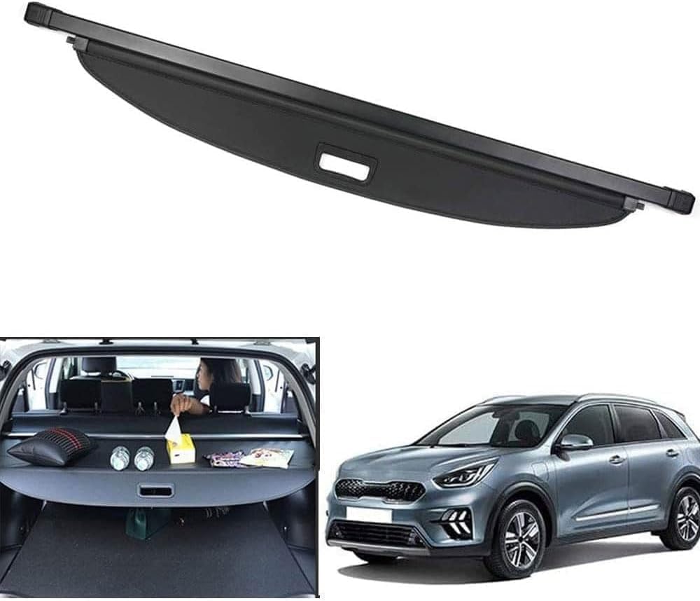 Cubreobjetos retráctil para Kia Niro 2017 a 2019, bandeja extensible protectora de maletero