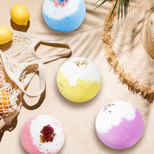LASENTEUR Bath Bombs and Scented Candles Set Fizzy Bubbles Spa Bath Gifts for Her, Mothers Day Gifts, Candles Gifts for Women, Birthday Gifts to Relax and Moisturize Skin - Image 7