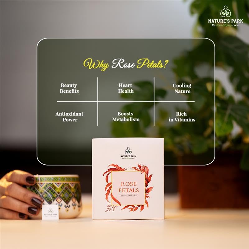 Image of Rose Herbal Infusion Pyramid Tea Bags-5