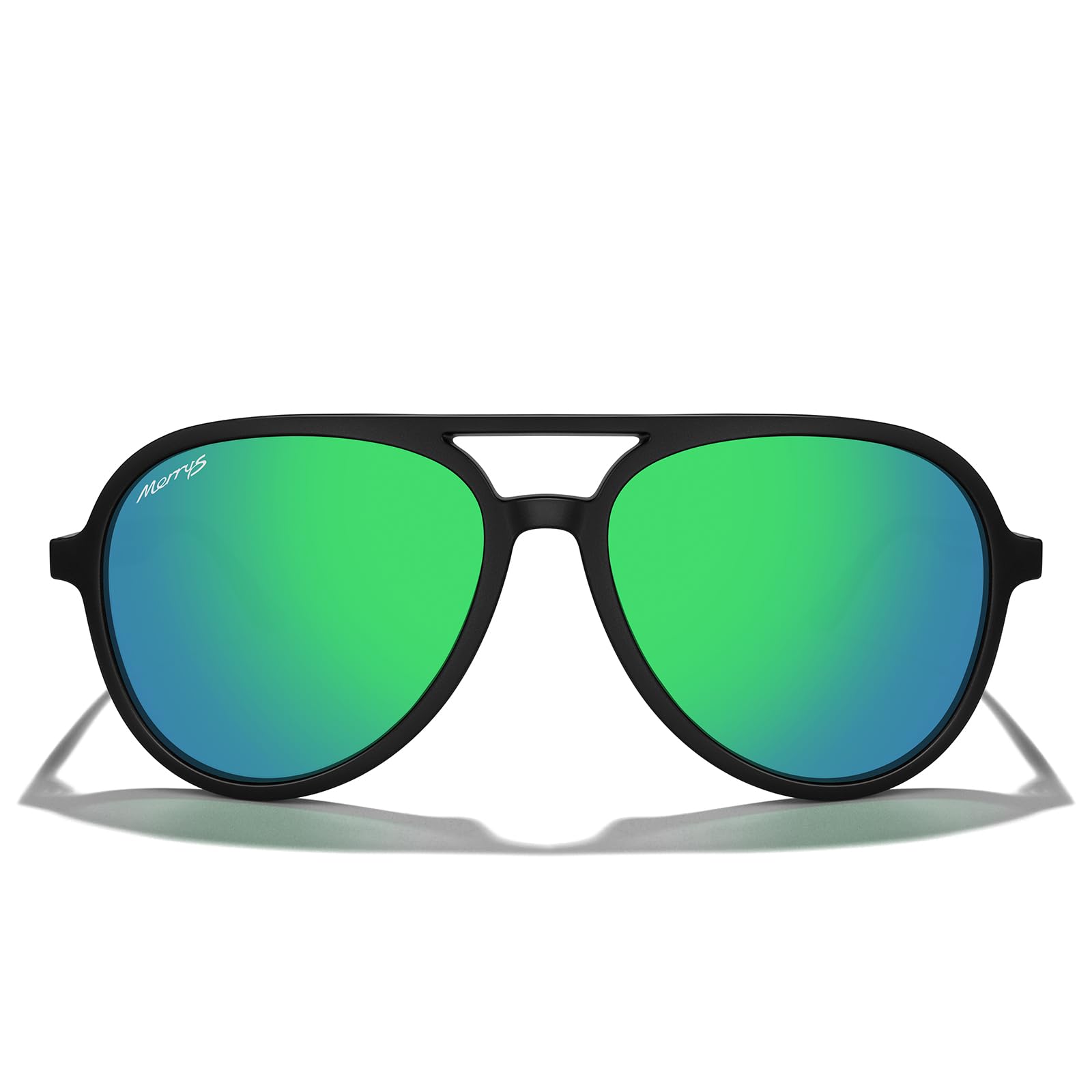 MERRY'S Classic Polarized Aviator Sunglasses For Womens Mens Retro Double Bridge Aviators S8376