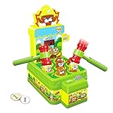 Whack Spiel, Schlag den Maulwurf, Elektronisches Mini Arcade Spielzeug, Münzspiel mit 2 Hämmern, Ausbildung Konzentration und Reaktion,Hammerspiel Spielzeug für Jungen Mädchen im Alter von 3-6 Jahren