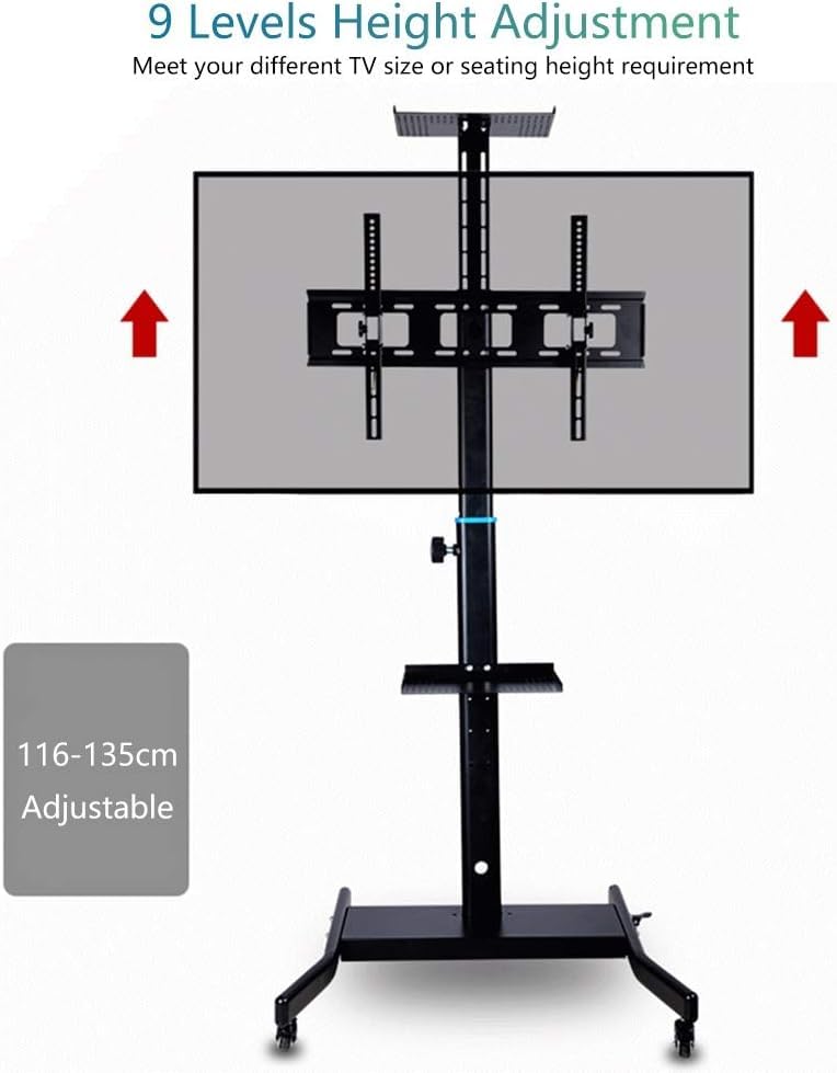 Soporte móvil para TV de 32''-60'' con ruedas miniatura 4