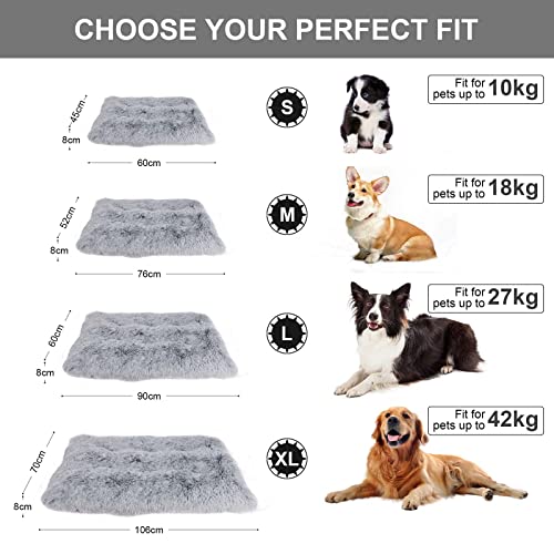 Enjamoy-Large-Dog-Bed-Washable-Soft-Plush-Calming-Dog-Beds-Dog-Crate-Mattress-Cushion-for-Large-Medium-Small-Dogs-Fluffy-Dog-Mat60x45x8cm