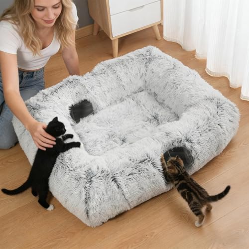 Cama tipo para gatos y cueva para mascotas de interior y salón 4