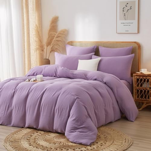 Parure de lit mousseline de coton contre la chaleur nocturne pour grand lit - 2