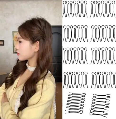 10 Peines Clips para Cabello Invisible U-Shaped para Mujer miniatura 1