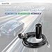 wlaniot Vehicle/Car Mobile Dual Band Antenna BNC Male Connector Magnetic Base Mount 5M RG58 Cable for BC125AT Scanner