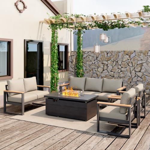 Image of Sundale Outdoor Aluminum Patio Furniture Set, 5 Piece Conversation Sets
