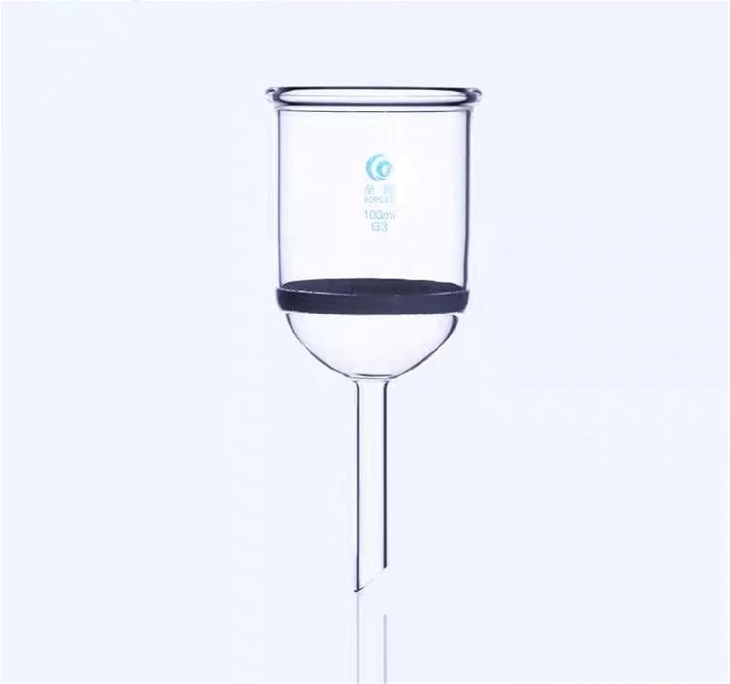 1PC 35ml to 1000ml Lab Buchner Funnel G3 Coarse Filter Sand Core Sintered Funnel for Lab Glassware (G1/G2/G4/G5 replaceable)(130ml)