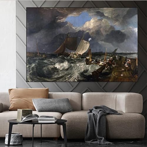 Tableau bateau pirate noir 30x50cm pour sublimer la décoration d'un salon rétro