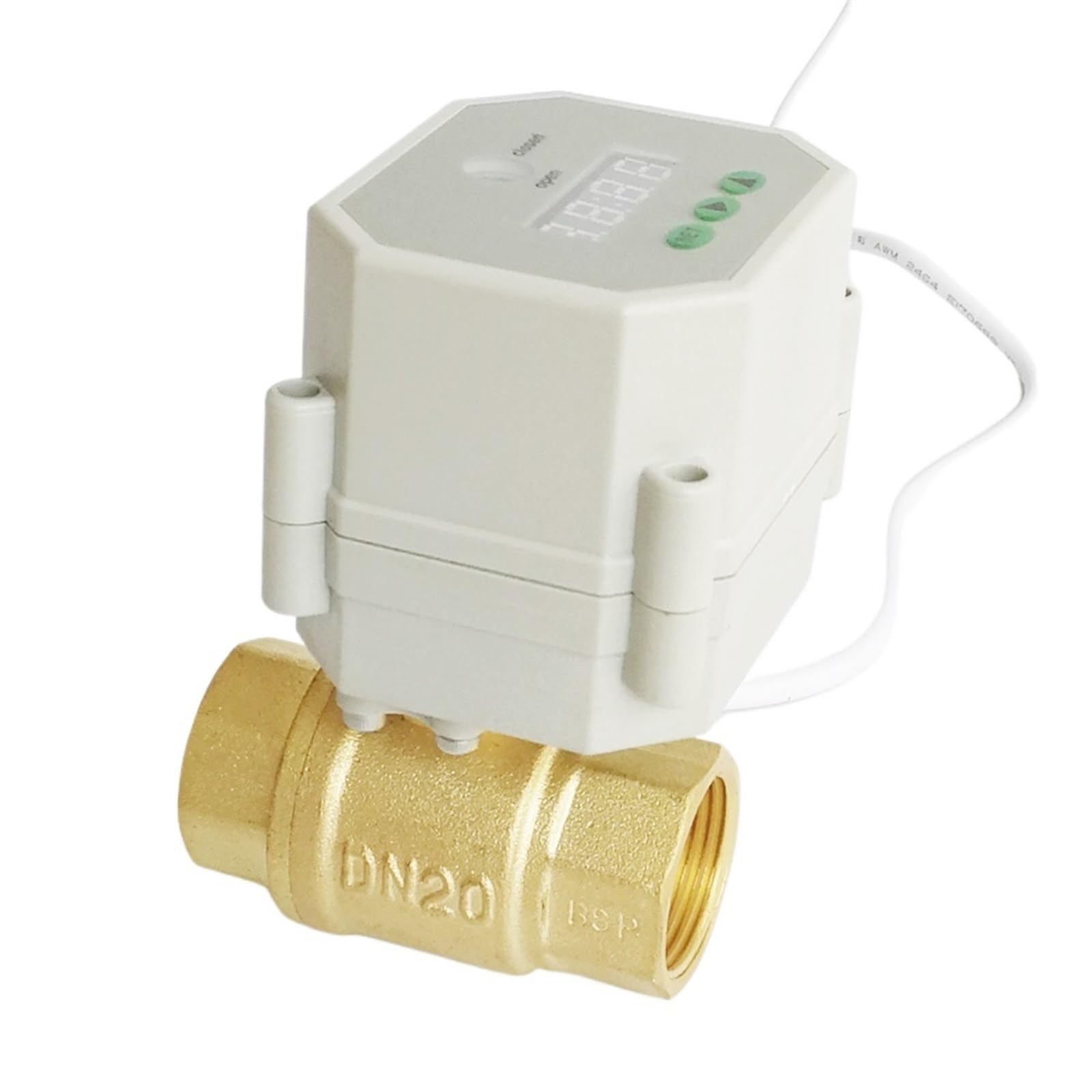 Vanne électrique DN25 avec contrôle de temps et minuterie automatique AC220V en laiton