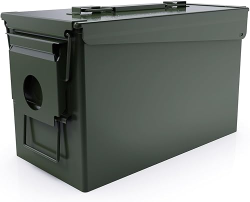 Miniatura 31 de HARDROCK Lata de munición de metal, caja de munición Verde negruzco