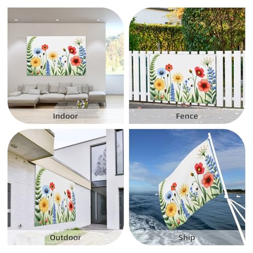 Drapeau extérieur double face de qualité supérieure en polyester durable - 8