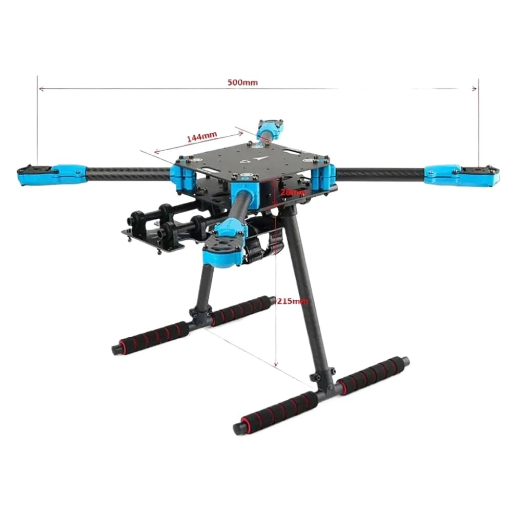 Kit telaio drone FPV compatibile con - X500 V2 passo 500mm fibra di carbonio ARF 2216 KV920 motore brushless BLHeli S 20A ESC 1045 elica(X500 V2 Frame Kit)