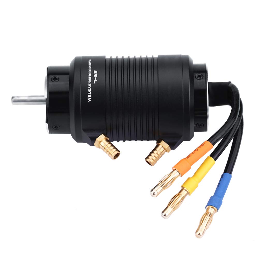Silnik Bezszczotkowy, 4-biegunowy, 12-gniazdowy, Wysoki Moment Obrotowy 3800 KV, 1800 W i 60 000 Obr./min Bezczujnikowy Silnik do łodzi RC, Chłodzony wodą z Aluminiowym Radiatorem CNC i