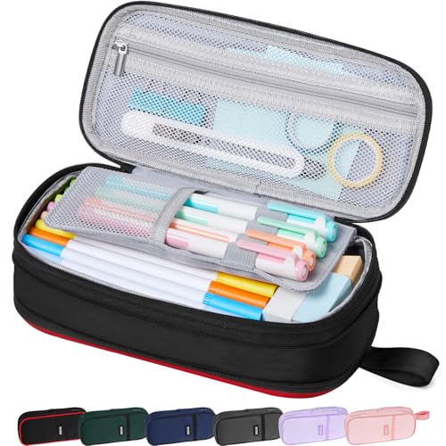 Sooez Estojo minimalista com alça, preto