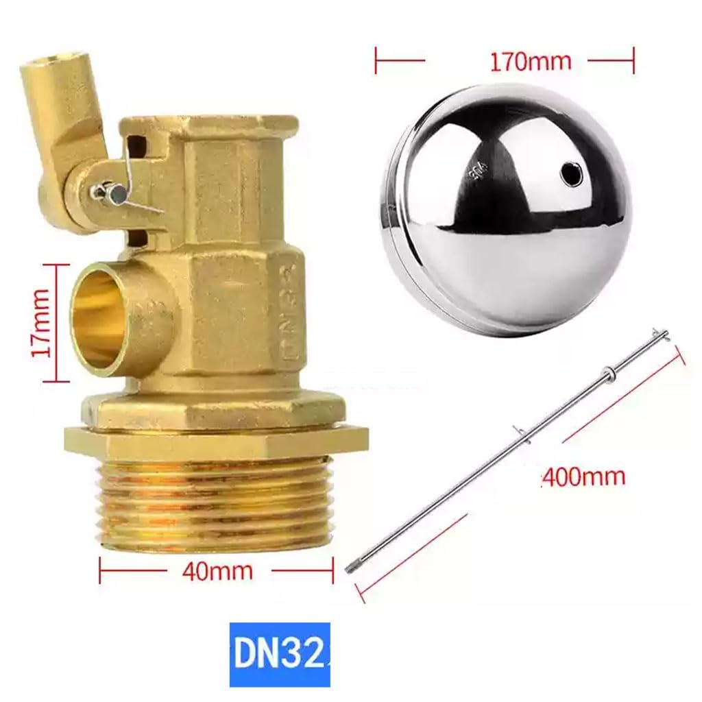 1 vanne flottante en laiton 1/2" 3/4" 1", robinet à boisseau sphérique flottant pour réservoirs d'eau froide et chaude, régulateur de débit en acier inoxydable pour réservoirs/récipients d'expansion
