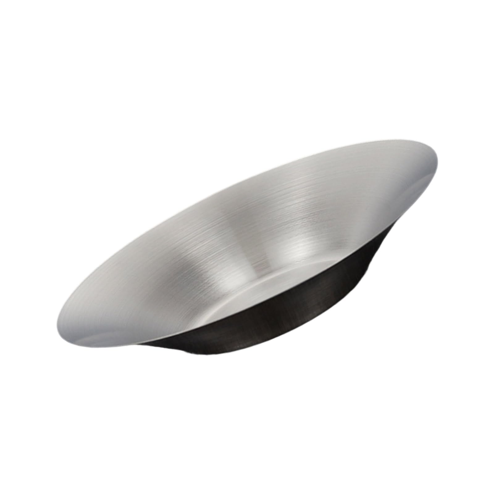 Pangboer Silver Practical Nonrust Steel Serving Platter Rustproof Circular Design Kitchens Dining Essential Round Serving Plate Rusts Resistant Round Plate