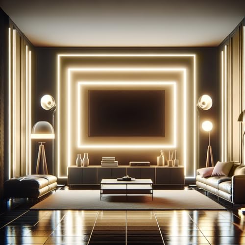 Image of iNextStation 6.56FT 3000K Warm White COB LED Strip Lights USB 5V LED Strips | High CRI93+ 640LEDs LED Lights Strip, 0.98Inch Cuttable LED Tape Lights, Dimmable LED Lights for TV Backlight, Mirror Decor