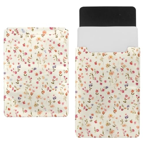 Funda para portátil de 35 x 25.9 cm evita golpes y rayas con un diseño de flores único