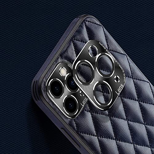 Coque en cuir véritable iPhone 12 / 12 Pro protection d'objectif chic - 3