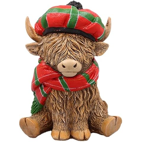 Lesser & Pavey Highland Cow Tartan Figurines Cover