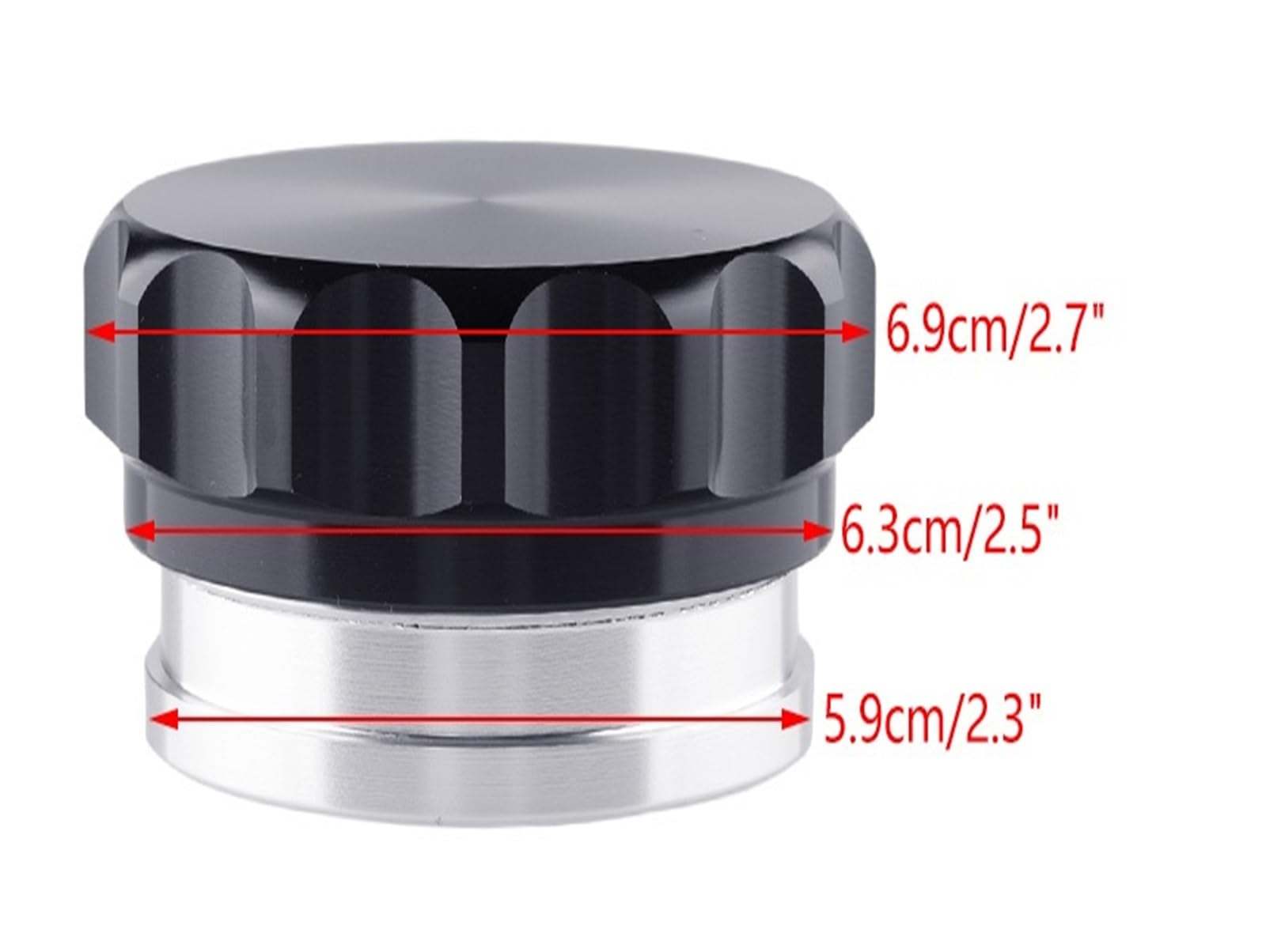 Bouchon de porte d'essence Soudure Universelle De Voiture De 2,5 Pouces Sur Le Goulot De Remplissage Et Le Réservoir D'eau De Carburant D'huile De Bouchon En Alliage D'aluminium