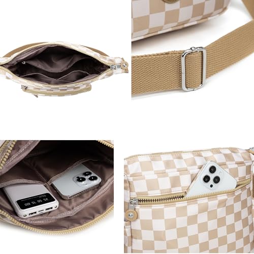 Image of Pealwel Women Shoulder Handbag Roomy Multiple Pockets Bag Ladies Crossbody Purse Tote Top Handle Satchel