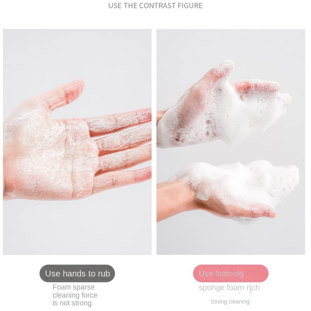 100 PCS Press Buckle Soap Net Clamp Soap Saver Bag Facial Cleanser Facial Cleaning Net Handmade Mesh Soap Bag Pocket Face Washing Specifications: WxL:3.54x4.72 Inch