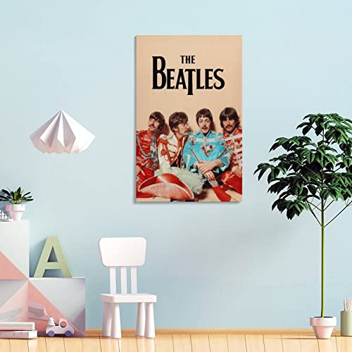 Poster décoratif sur toile The Beatles – Décoration murale moderne pour chambre à coucher – 40 x 60 cm - Les Beatles, Paul McCartney, John Lennon, RIngo Starr, George Harrison Poster décoratif sur toile The Beatles - Décoration murale moderne pour chambre à coucher - 40 x 60 cm – Image 5