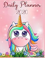 Daily Planner 2020: Daily Planner 2020 For Unicorn Lovers - daily planner with to do list for organization - daily planner with hourly schedule - daily planner 2020 each day full page - daily planner 1677959576 Book Cover